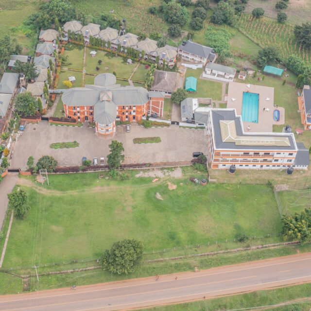 Serene hotel with natural surroundings